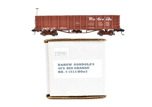 HOn3 Leadville Supply Company D&RGW - Denver & Rio Grande Western Gondola 1940s #1513