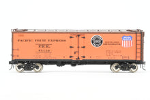 Load image into Gallery viewer, O Brass PSC - Precision Scale Co. PFE - Pacific Fruit Express 40’ R-30-21 Wood Refrigerator Car FP No. 65150
