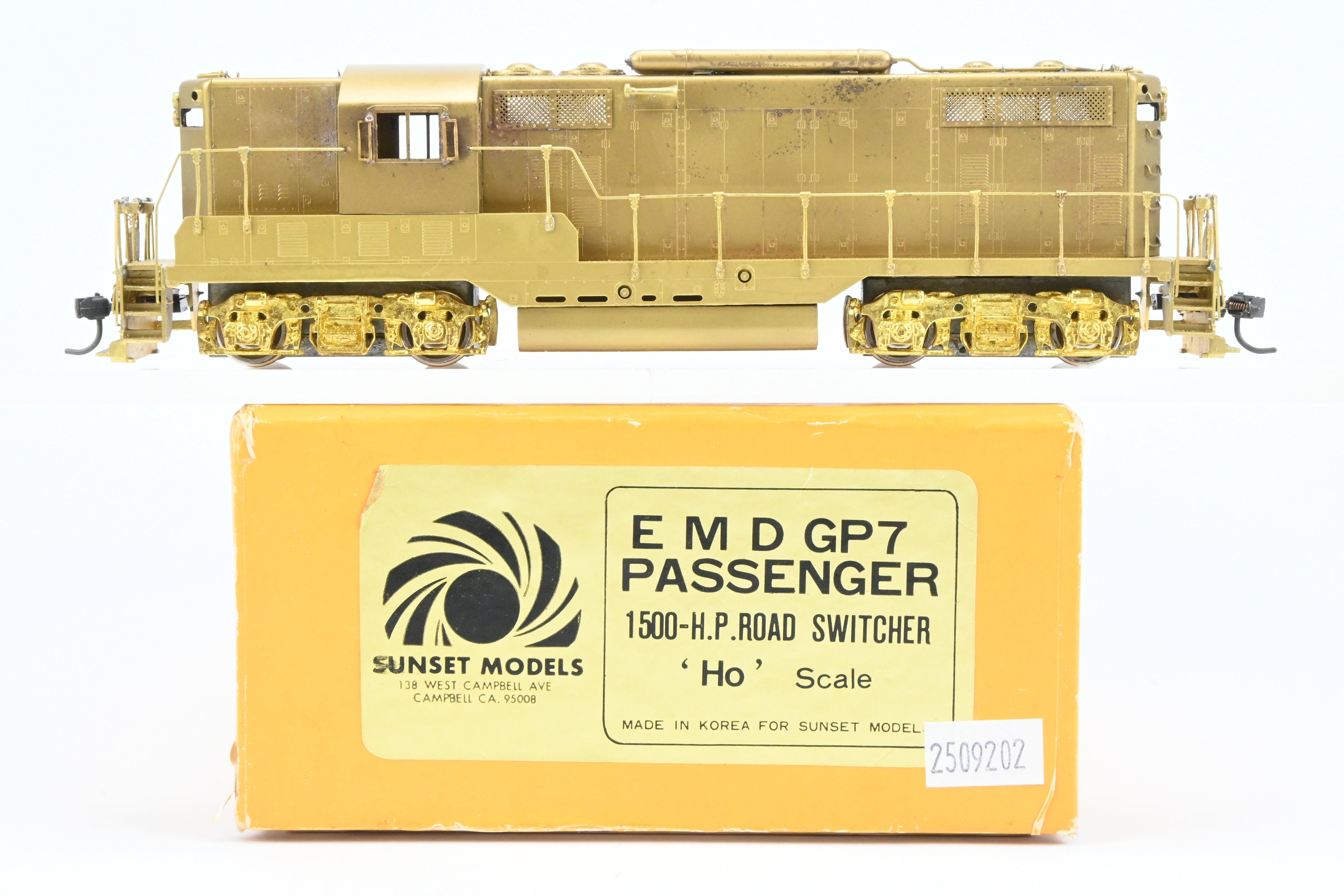 HO Brass Sunset Models Various Roads EMD GP7 1500HP Road Switcher
