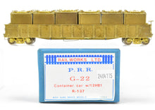 Load image into Gallery viewer, HO Brass Railworks PRR - Pennsylvania Railroad G-22 Container Car With 12 HB1 Containers
