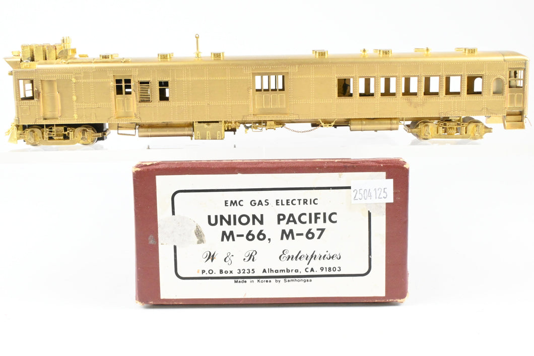 HO Brass  W&R Enterprises  UP - Union Pacific EMC Gas Electric  Numbers M-66 & M-67