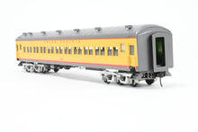 Load image into Gallery viewer, O Brass Sunset Models Third Rail UP - Union Pacific 72’ Harriman Coach FP Yellow/Gray No. 1054

