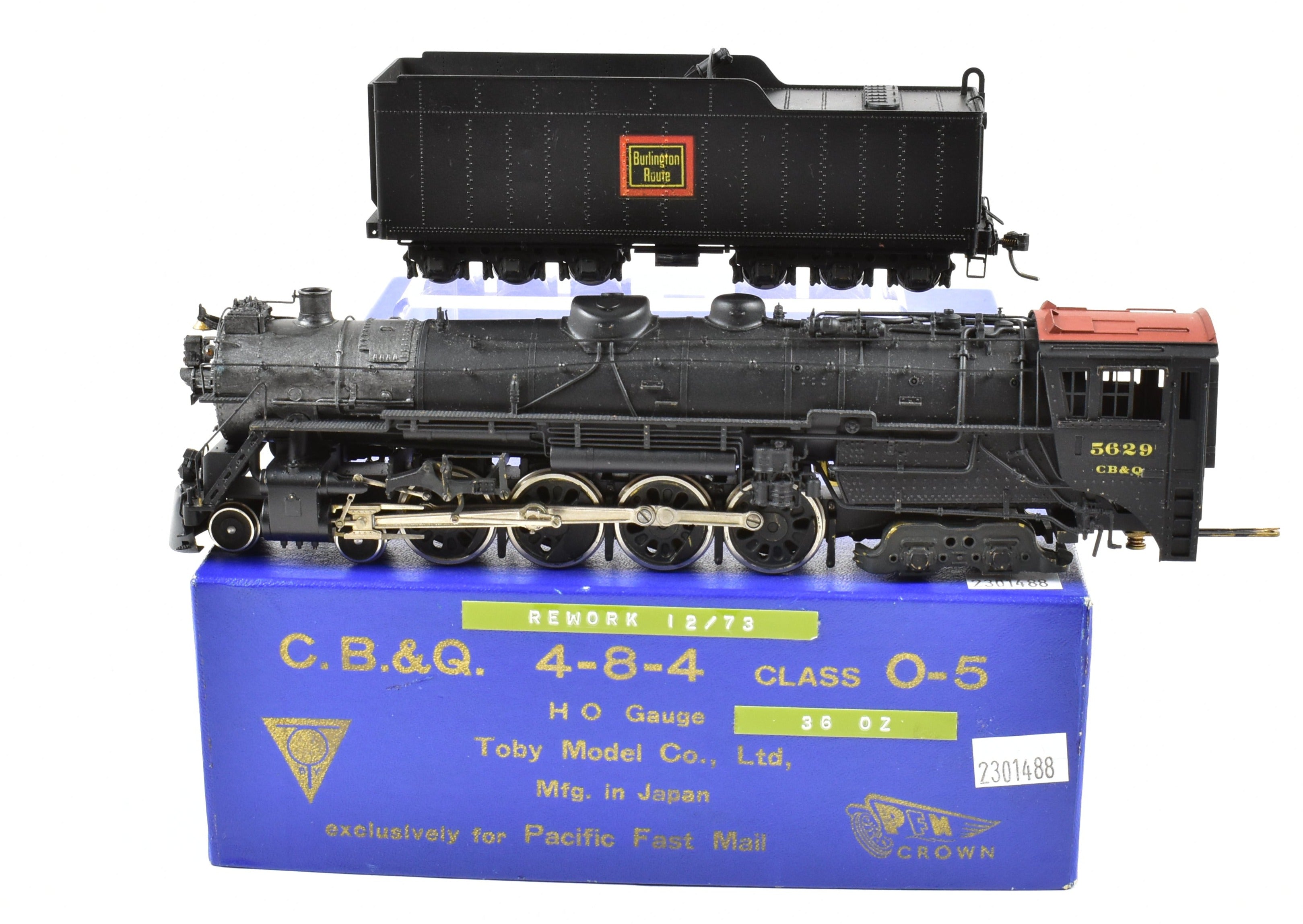 HO Brass PFM - Toby CB&Q - Burlington Route 4-8-4 Class O-5