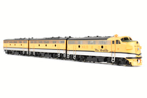 HO Brass Oriental Limited D&RGW - Rio Grande EMD F9 A/B/B Set 1750 HP Each Factory Painted