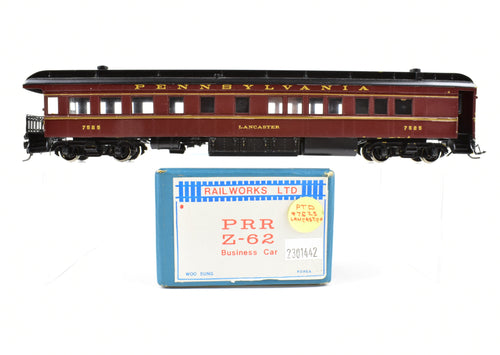 HO Brass Railworks PRR - Pennsylvania Railroad Z-62 Business Car CP No. 7525 