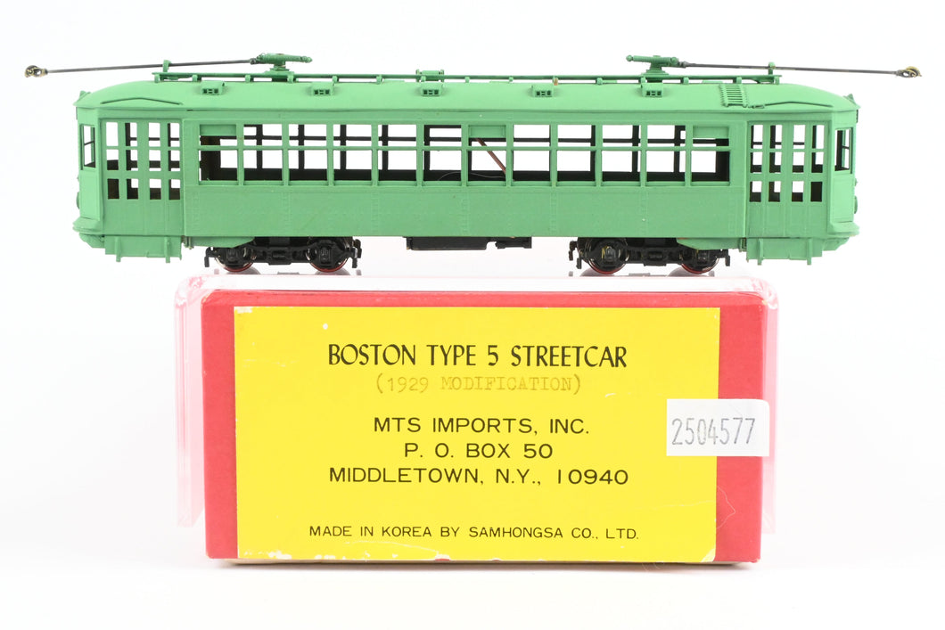 HO Brass MTS Traction Imports BER - Boston Elevated Railway Type 5 Streetcar (1929 Modification)