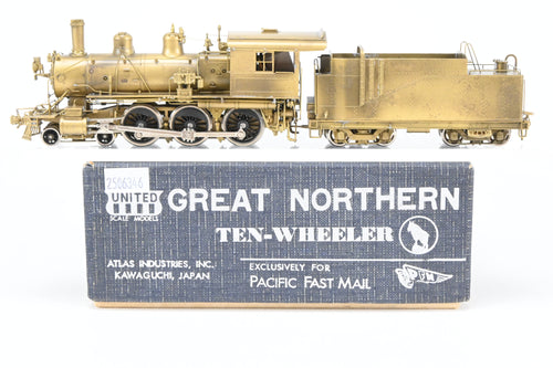 HO Brass PFM - United GN - Great Northern E-6 4-6-0 Ten Wheeler
