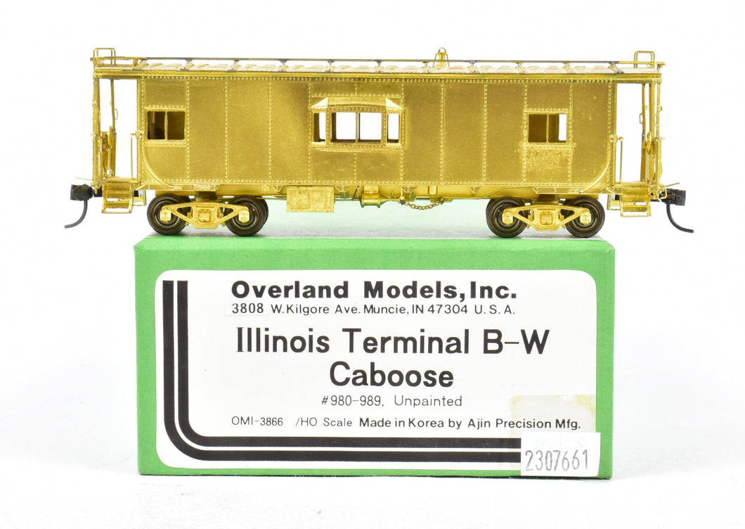 HO Brass OMI - Overland Models, Inc. IT - Illinois Terminal Bay Window Caboose #980-989