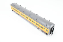 Load image into Gallery viewer, O Brass Sunset Models Third Rail UP - Union Pacific 72’ Harriman Coach FP Yellow/Gray No. 1054
