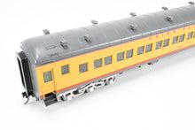 Load image into Gallery viewer, O Brass Sunset Models Third Rail UP - Union Pacific 72’ Harriman Coach FP Yellow/Gray No. 1054
