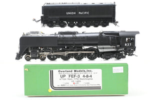HO Brass CON OMI - Overland Models Inc. UP - Union Pacific FEF-3 4-8-4 Factory Painted No. 837 With Triple Stack