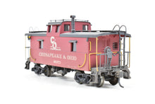 Load image into Gallery viewer, HO Brass OMI - Overland Models, Inc. C&amp;O - Chesapeake &amp; Ohio Steel Caboose #90200-90299 Series CP &amp; Weathered No. 90273
