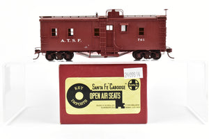 HO Brass Key Imports ATSF - Santa Fe Open Air Seats "Hollywood" Caboose Custom Painted No. 761