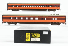 Load image into Gallery viewer, HO Brass NPP - Nickel Plate Products MILW - Milwaukee Road Hiawatha 2-Car Set Dining Car and Parlor Car Custom Painted /Upgraded Walthers Trucks
