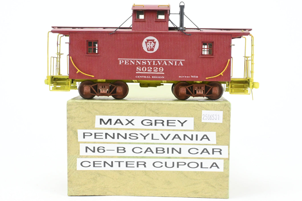 O Brass Max Gray PRR – Pennsylvania Railroad N-6B Cabin Car Custom Painted 80229 REPLACMENT BOX