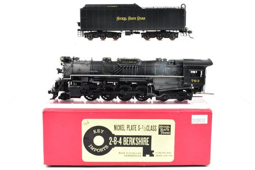 HO Brass Key Imports NKP - Nickel Plate Road S-2/3 Class 2-8-4 Berkshire CP and Weathered