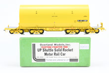 Load image into Gallery viewer, HO Brass CON OMI - Overland Models, Inc. UP - Union Pacific NASA Shuttle Solid Rocket Motor Rail Car Factory Painted No.50031.
