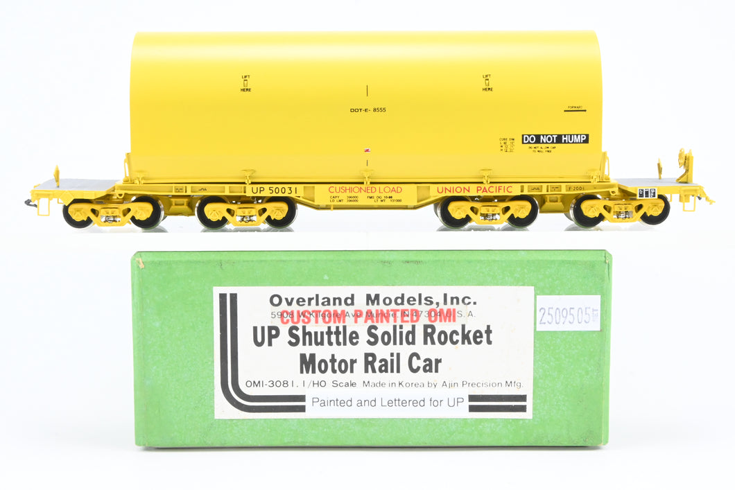 HO Brass CON OMI - Overland Models, Inc. UP - Union Pacific NASA Shuttle Solid Rocket Motor Rail Car Factory Painted No.50031.