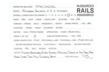 Load image into Gallery viewer, HO Brass PFM - United WP - Western Pacific MK-60 2-8-2 Mikado 1968 Run
