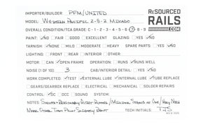 HO Brass PFM - United WP - Western Pacific MK-60 2-8-2 Mikado 1968 Run