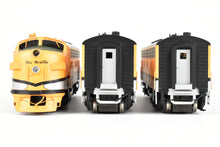 Load image into Gallery viewer, HO Brass Oriental Limited D&amp;RGW - Rio Grande EMD F9 A/B/B Set 1750 HP Each Factory Painted

