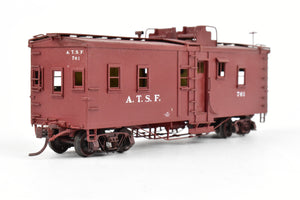 HO Brass Key Imports ATSF - Santa Fe Open Air Seats "Hollywood" Caboose Custom Painted No. 761