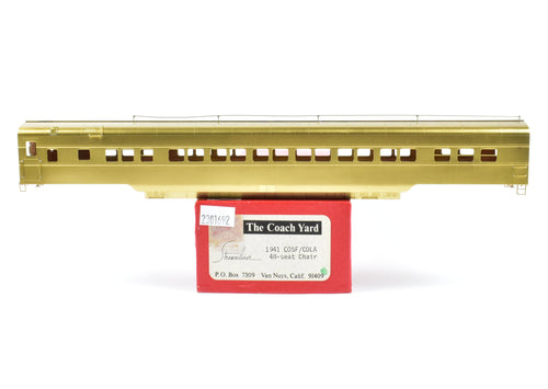 HO Brass TCY - The Coach Yard UP - Union Pacific COSF/COLA 48-Seat Chair Car 1941 Version BODY ONLY