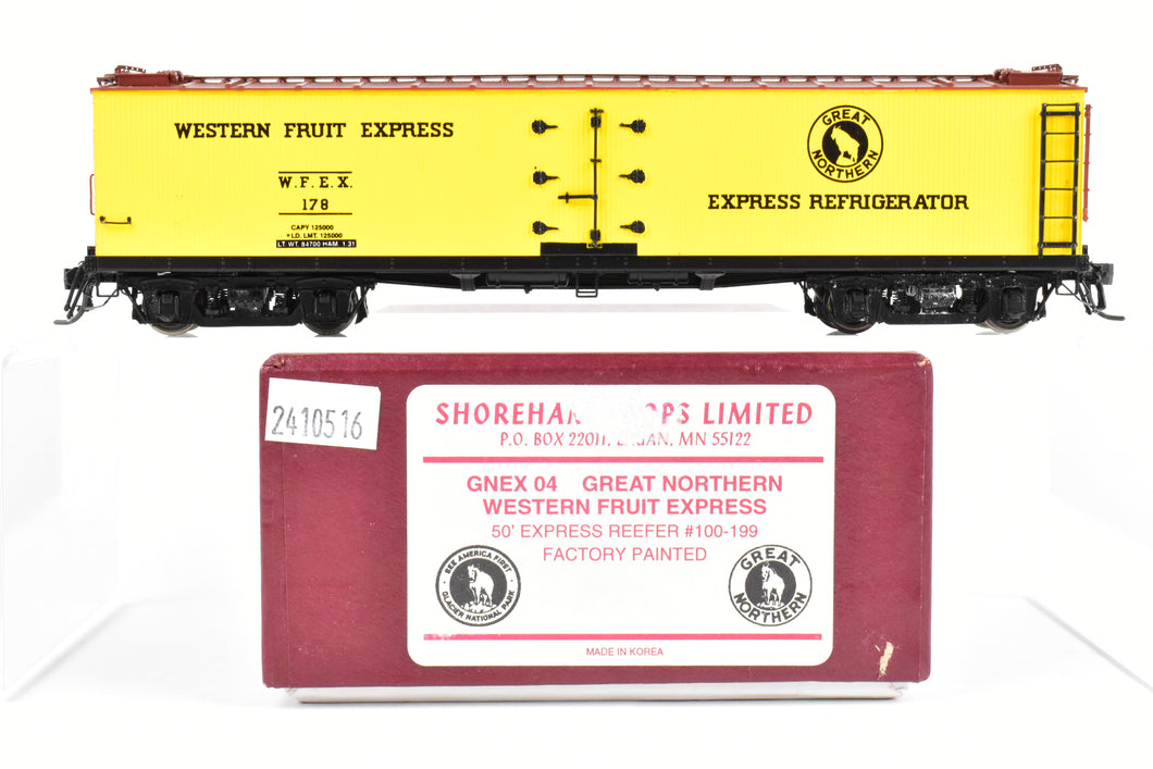 HO Brass Shoreham Shops GN - Great Northern WFEX - Western Fruit Express 50 Foot Express Reefer F/P #178