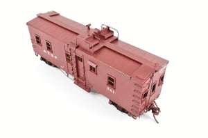 HO Brass Key Imports ATSF - Santa Fe Open Air Seats "Hollywood" Caboose Custom Painted No. 761