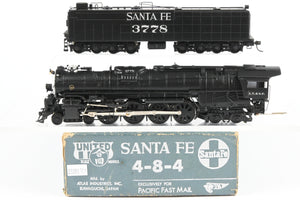 HO Brass CON PFM - United ATSF - Santa Fe 4-8-4 Northern Early Run Custom Painted No. 3778