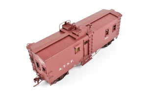 HO Brass Key Imports ATSF - Santa Fe Open Air Seats "Hollywood" Caboose Custom Painted No. 761