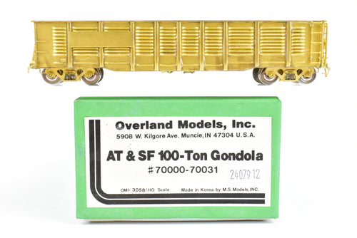HO Brass OMI - Overland Models, Inc. ATSF - Santa Fe 100 Ton Gondola