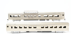 HO Brass NPP - Nickel Plate Products CB&Q - Burlington Route WP & D&RGW California Zephyr Dome Coach Full Roomette Pullman Set