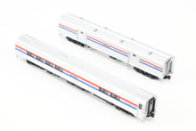 Load image into Gallery viewer, N Kato 106-6292 Amtrak Amfleet Phase III 2-Car Set B Baggage No. 1221 and Cafe No. 28015
