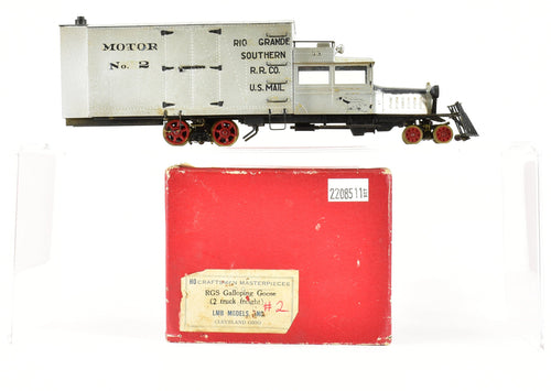 On3 Brass CON LMB Models RGS - Rio Grande Southern Galloping Goose #2 Custom Painted
