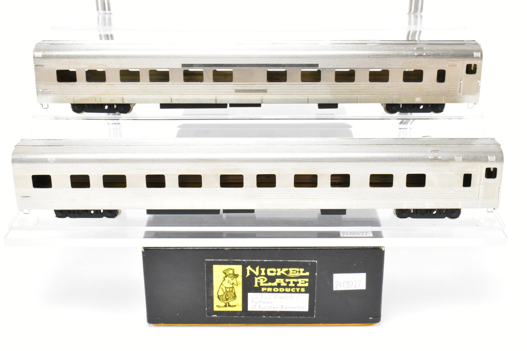 HO Brass NPP - Nickel Plate Products CB&Q - Burlington Route WP & D&RGW California Zephyr Full Roomette Pullman Roomette Sleeper Set