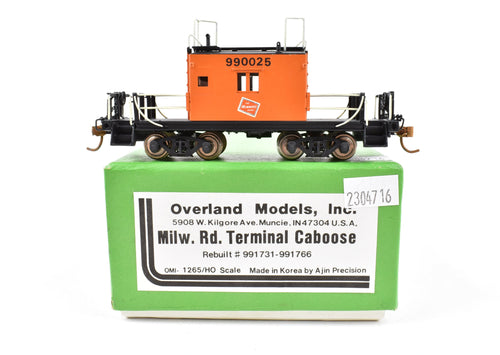 HO Brass OMI - Overland Models, Inc. MILW - Milwaukee Road Terminal Caboose Pro-Painted
