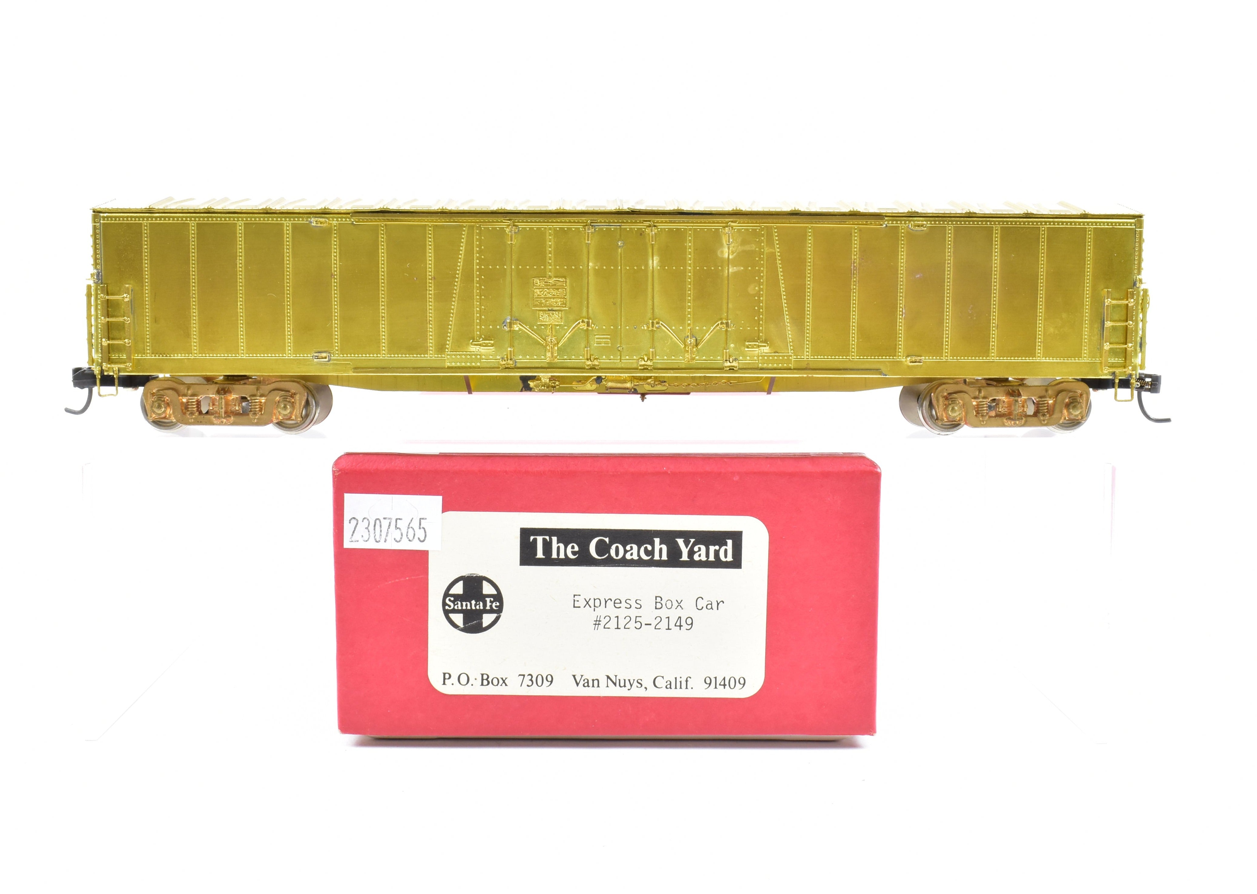 HO Brass TCY - The Coach Yard ATSF - Santa Fe Express Box Car