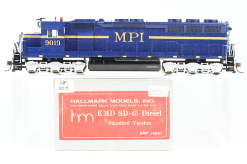 HO Brass Hallmark Models MPI - Motive Power International EMD SD45 Diesel Standard Version C/P No. 9019