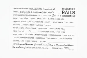 HO Brass MTS Traction Imports BER - Boston Elevated Railway Type 5 Streetcar (1929 Modification) Partially Painted