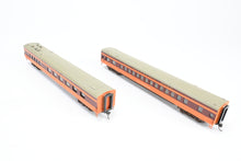 Load image into Gallery viewer, HO Brass NPP - Nickel Plate Products MILW - Milwaukee Road Hiawatha 2-Car Set Dining Car and Parlor Car Custom Painted /Upgraded Walthers Trucks
