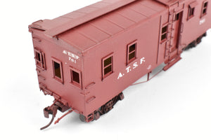 HO Brass Key Imports ATSF - Santa Fe Open Air Seats "Hollywood" Caboose Custom Painted No. 761