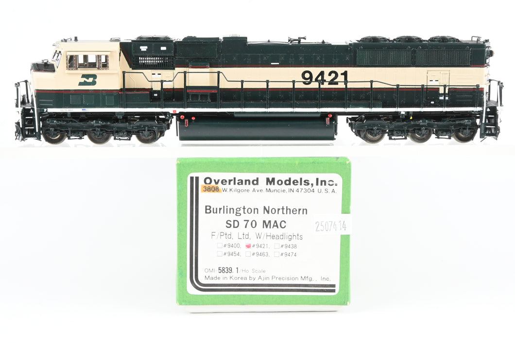 HO Brass OMI - Overland Models, Inc. BN - Burlington Northern SD70MAC FP No. 9421
