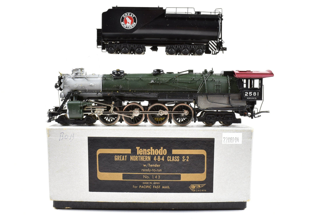 HO Brass Tenshodo GN - Great Northern 4-8-4 Class S-2 Factory Painted Crown