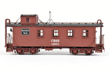 Load image into Gallery viewer, HO Brass CIL - Challenger Imports CB&amp;Q - Burlington Route Wood Waycar 30 ft. Class NE-7 FP No. 13972
