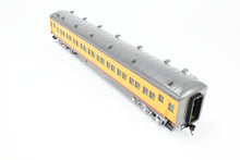 Load image into Gallery viewer, O Brass Sunset Models Third Rail UP - Union Pacific 72’ Harriman Coach FP Yellow/Gray No. 1056
