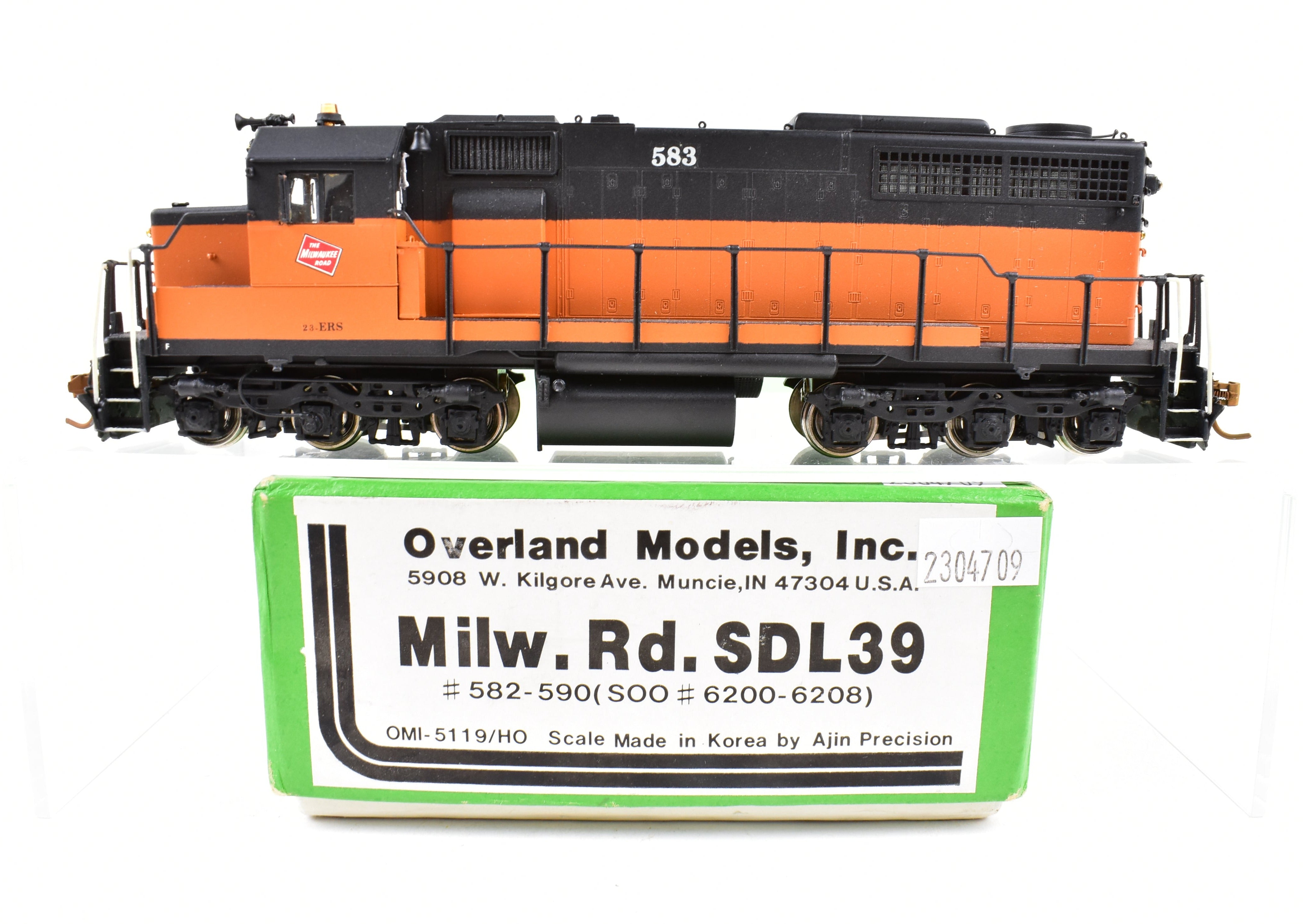 HO Brass OMI - Overland Models, Inc. MILW - Milwaukee Road EMD SDL39 Custom  Painted #583