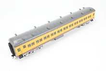 Load image into Gallery viewer, O Brass Sunset Models Third Rail UP - Union Pacific 72’ Harriman Coach FP Yellow/Gray No. 1056
