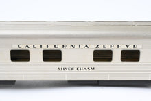 Load image into Gallery viewer, HO Brass NPP - Nickel Plate Products CB&amp;Q - Burlington Route WP &amp; D&amp;RGW California Zephyr Dome Coach Full Roomette Pullman Set
