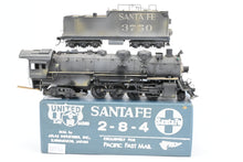 Load image into Gallery viewer, HO Brass PFM - United ATSF - Santa Fe 2-8-4 Berkshire Custom Painted and Heavily Weathered. No. 3750
